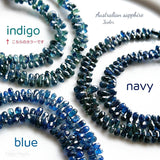 サファイア*インディゴ<br>小粒ティアドロップ-Tinker*beads.jp