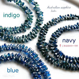 サファイア*ネイビー<br>小粒ティアドロップ-Tinker*beads.jp