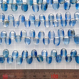 ブルーカイヤナイト<br>横穴オーバル-Tinker*beads.jp