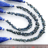 サファイア*ネイビー<br>小粒ティアドロップ-Tinker*beads.jp