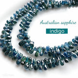 サファイア*インディゴ<br>小粒ティアドロップ-Tinker*beads.jp