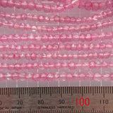 ピンクトパーズ</br>3mmボタンカット-Tinker*beads.jp