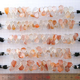 オレンジルチルクォーツ<br>10mmスライスカット-Tinker*beads.jp