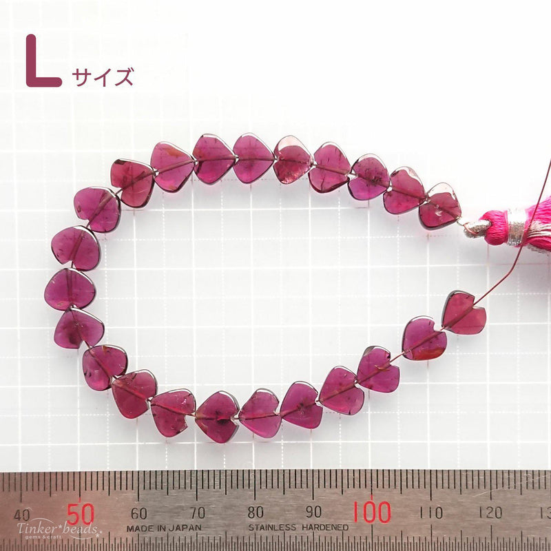 ロードライトガーネット<br>5mmプチハート-Tinker*beads.jp