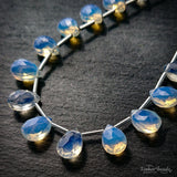 Tinker*quartz<br>オパライトカラー<br>ペアシェイプカット-Tinker*beads.jp