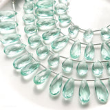 Tinker*quartz<br>ミントカイヤカラー<br>ペアシェイプカット-Tinker*beads.jp