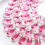 Tinker*quartz<br>ピンクトルマリンカラー<br>ペアシェイプカット-Tinker*beads.jp