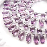 Tinker*quartz<br>ピンクアメシストカラー<br>ペアシェイプカット-Tinker*beads.jp