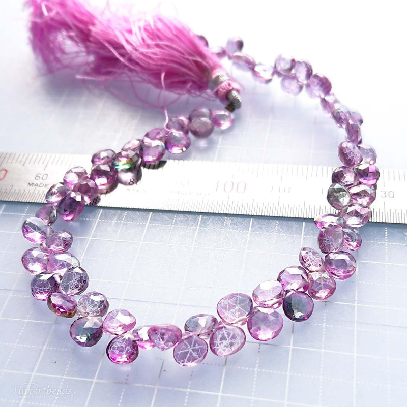 ミスティックトパーズ<br>ピンクカラー<br>5mmマロン-Tinker*beads.jp