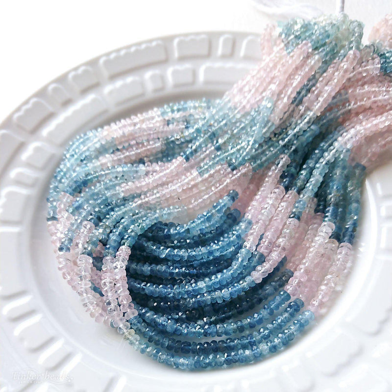 アクアマリン& モルガナイト 3mmボタンカット – Tinker*beads.jp