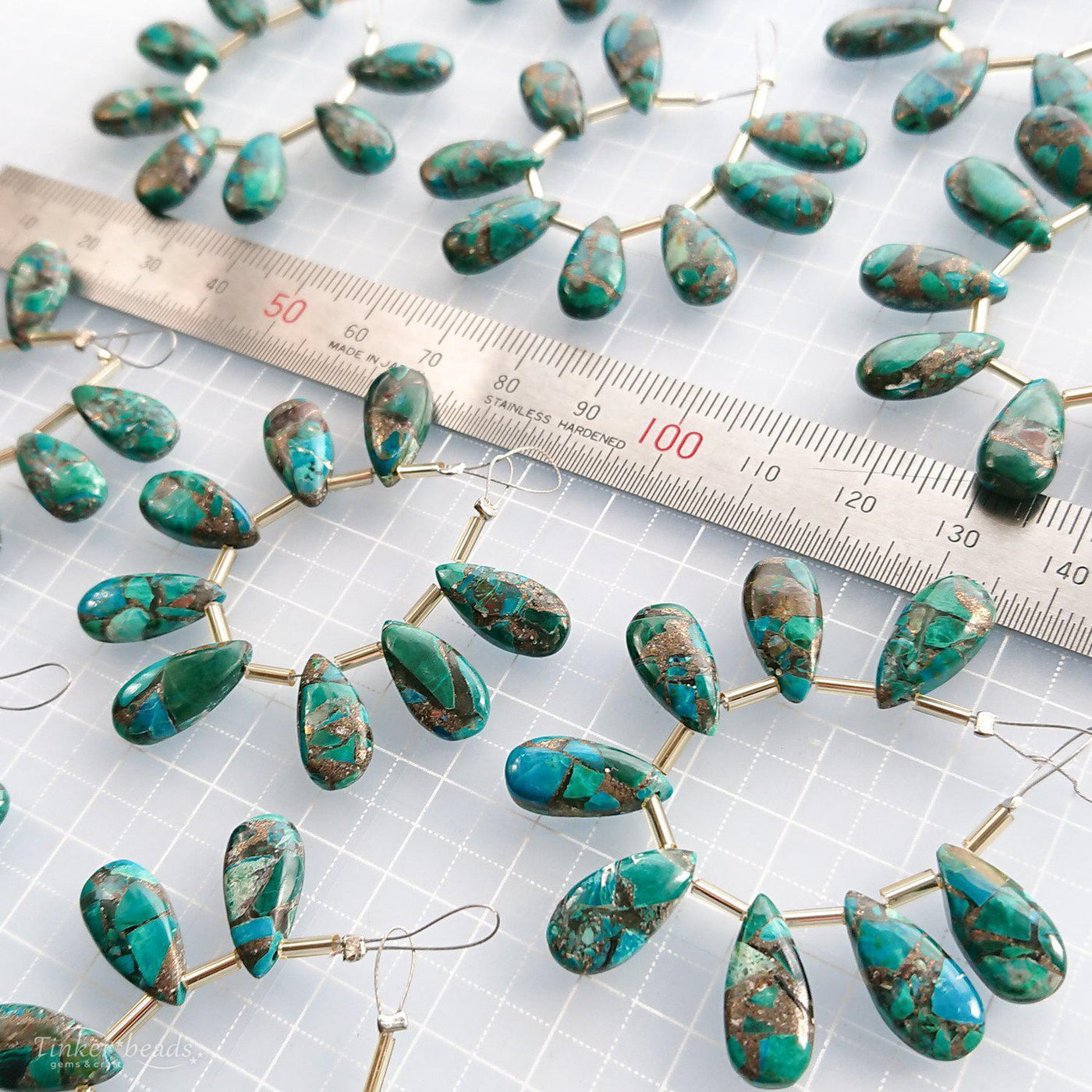 コッパークリソコラ 15×7ペアシェイプ – Tinker*beads.jp