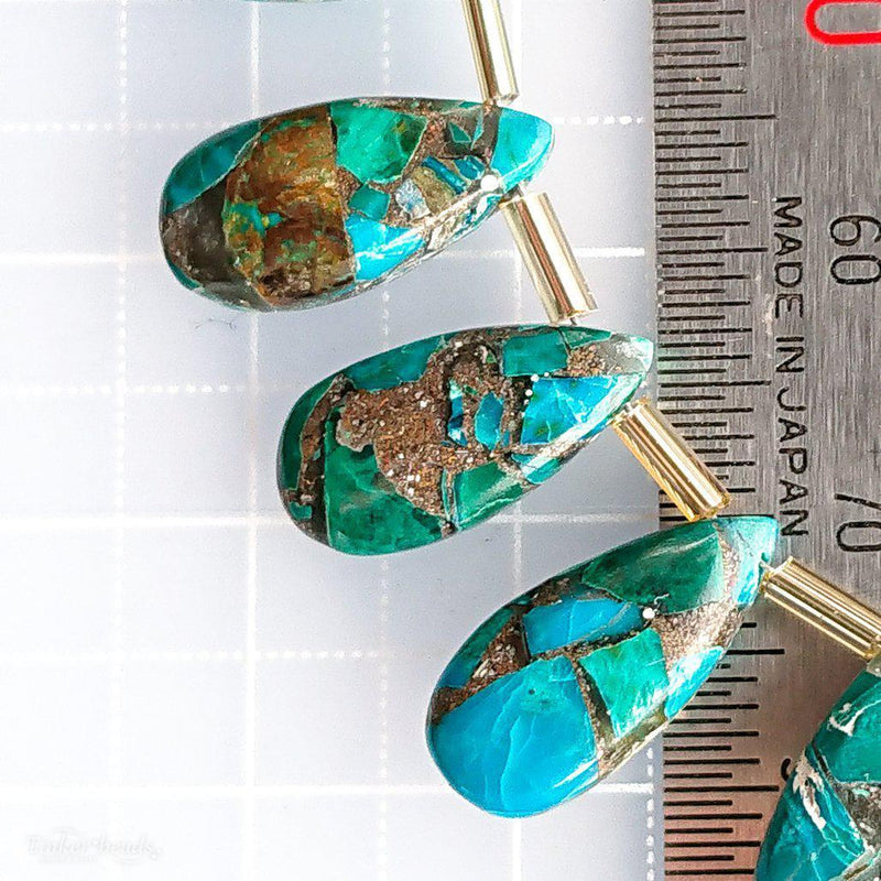 コッパークリソコラ 15×7ペアシェイプ – Tinker*beads.jp