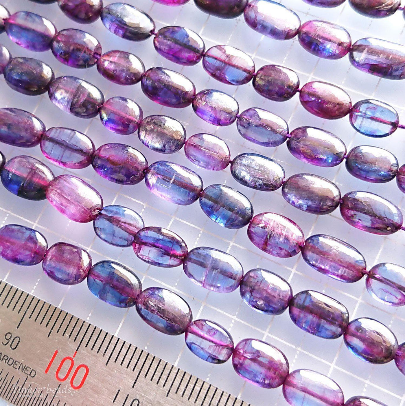 パープルカイヤナイト スムースオーバル – Tinker*beads.jp
