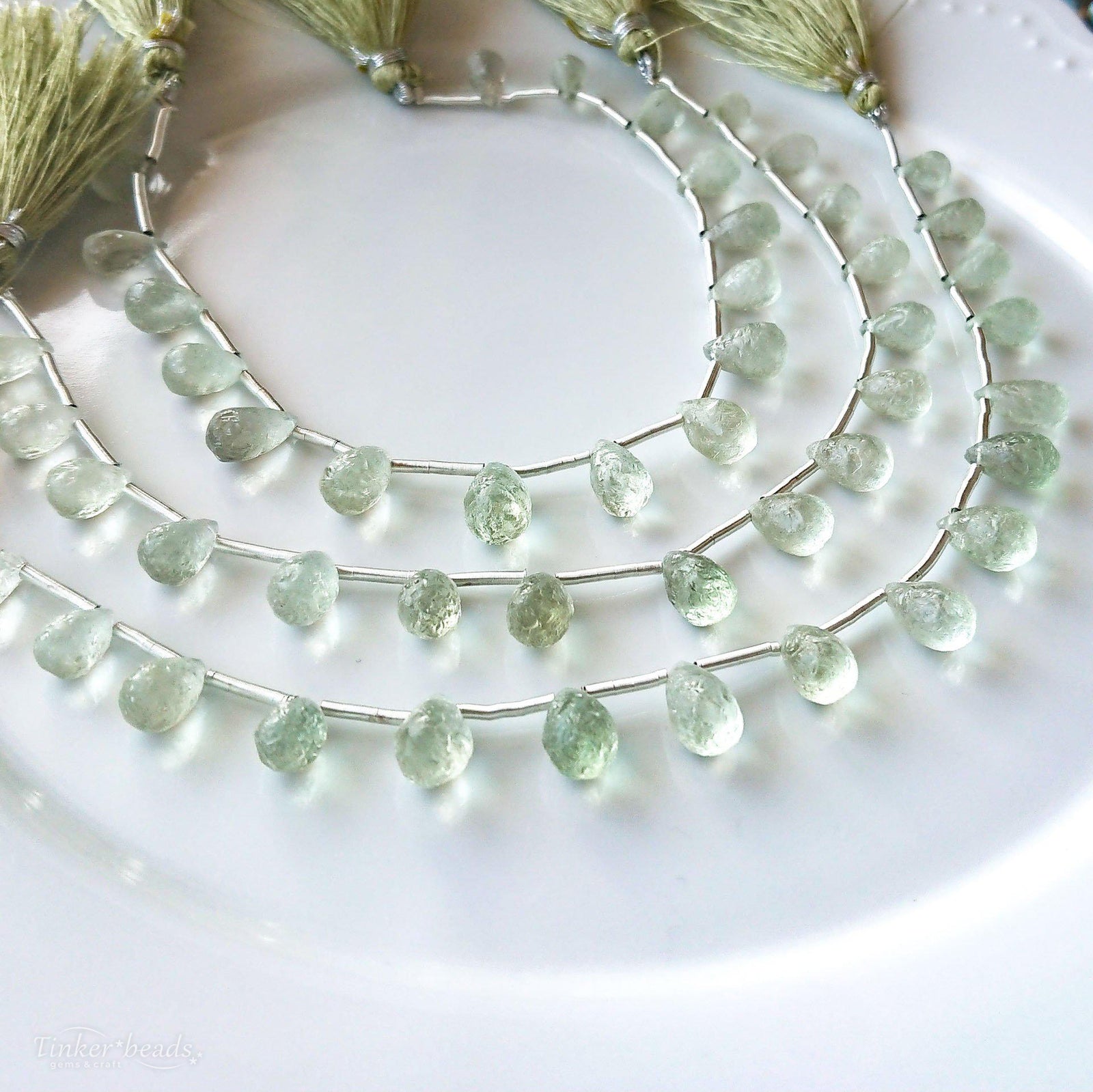 no.0186 艶消しグリーンクォーツのビーズラップ no.0186 艶消しグリーンクォーツのビーズラップ no.0186 艶消し