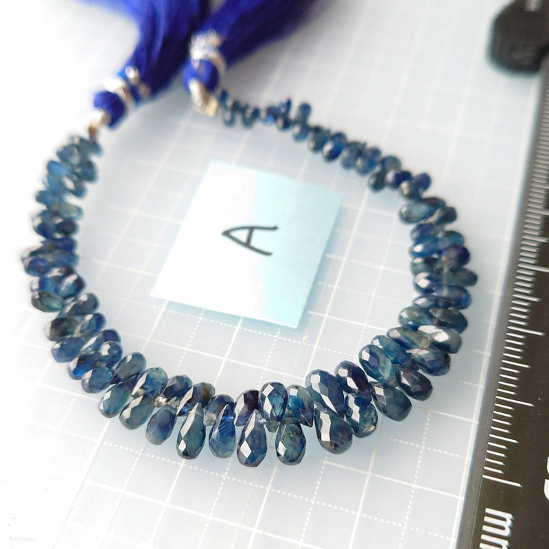 サファイア＊インディゴ 小粒ティアドロップ-Tinker*beads.jp