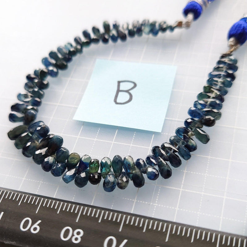 サファイア＊インディゴ 小粒ティアドロップ-Tinker*beads.jp