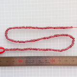 モザンビークガーネット</br>3mmラフボタンカット-Tinker*beads.jp