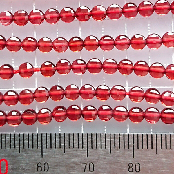 モザンビークガーネット</br>3.5mmコイン-Tinker*beads.jp