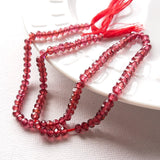 レッドガーネット</br>4mmボタンカット-Tinker*beads.jp