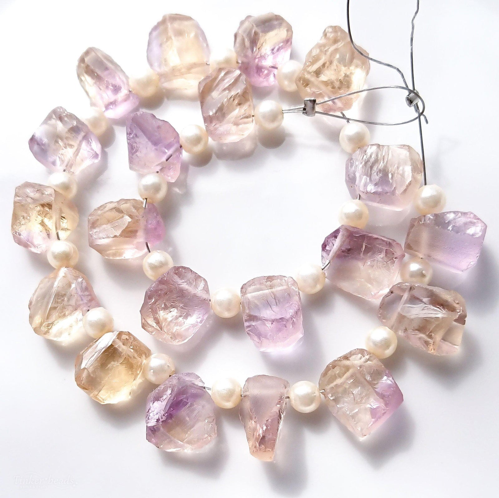 アメトリン 10mmラフドロップ – Tinker*beads.jp