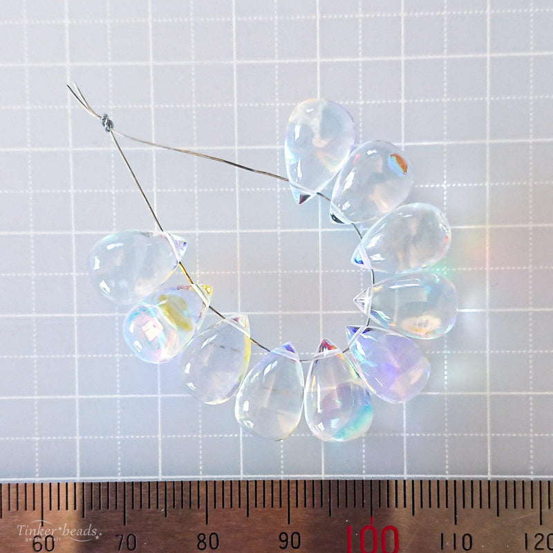 ミスティッククォーツ<br>10mmスムースドロップ-Tinker*beads.jp