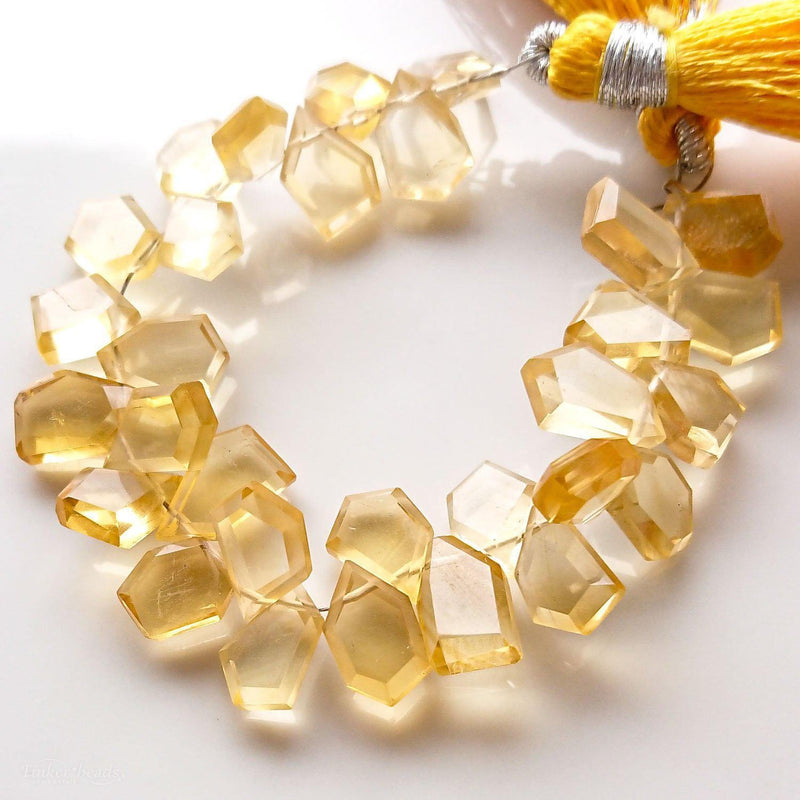 シトリン<br>10mmスライスカット-Tinker*beads.jp