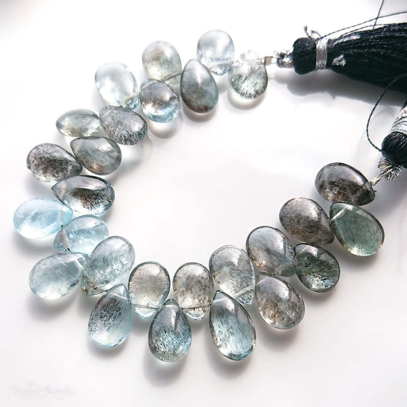 モスアクアマリン スムースペアシェイプ – Tinker*beads.jp