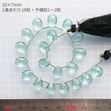 Tinker*quartz<br>ミントカイヤカラー<br>ペアシェイプカット-Tinker*beads.jp