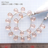 Tinker*quartz<br>パパラチアカラー<br>ペアシェイプカット-Tinker*beads.jp