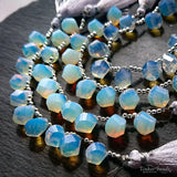 Tinker*quartz<br>オパライトカラー<br>ツイストドロップ-Tinker*beads.jp