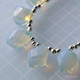 Tinker*quartz<br>オパライトカラー<br>ツイストドロップ-Tinker*beads.jp