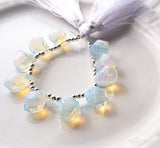 Tinker*quartz<br>オパライトカラー<br>ツイストドロップ-Tinker*beads.jp