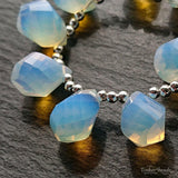 Tinker*quartz<br>オパライトカラー<br>ツイストドロップ-Tinker*beads.jp