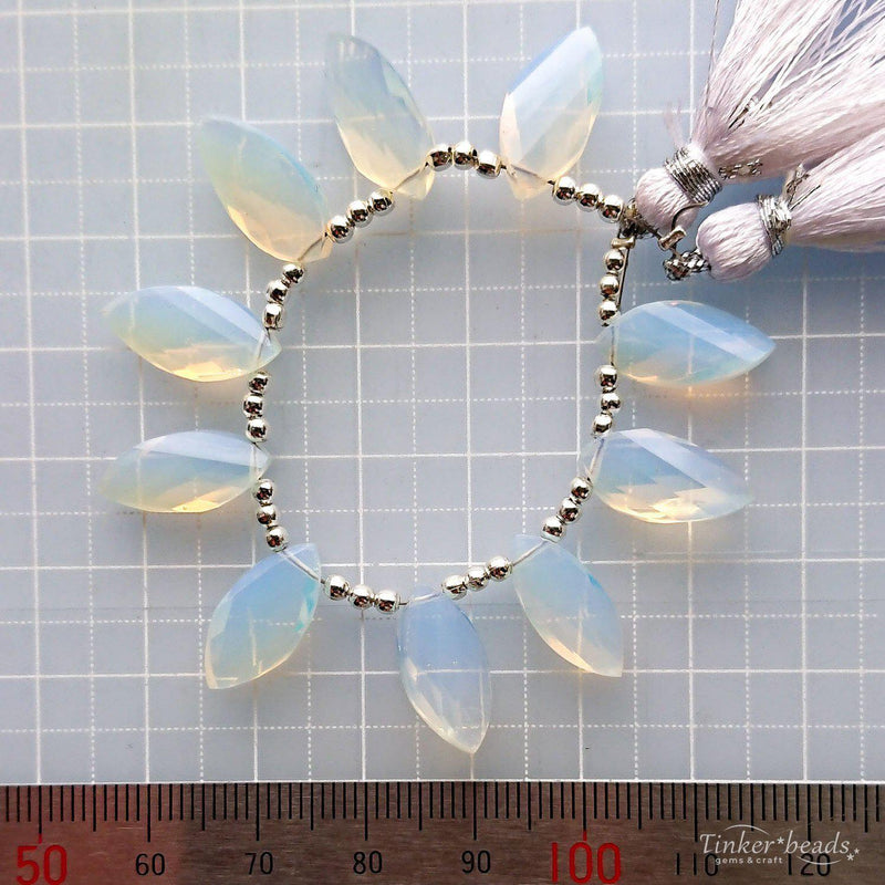 Tinker*quartz<br>オパライトカラー<br>ツイストマーキス-Tinker*beads.jp