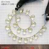 Tinker*quartz<br>レモンクォーツカラー<br>ペアシェイプカット-Tinker*beads.jp